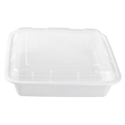 White Vented Lid 48oz