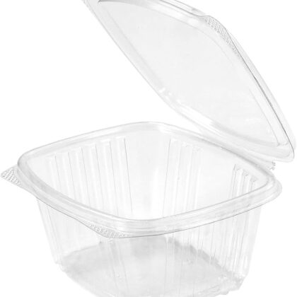 16oz Genpak Deli Transparent PET Clamshell White