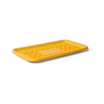 8.3x4.5x0.5" PET Yellow Tray