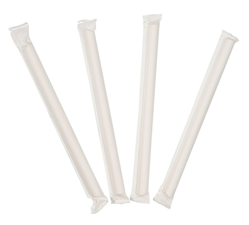12x215 Paper Straw Wrapped